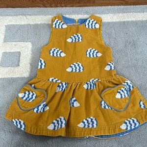 Mini Boden Sleeveless Corduroy Dress - 3-4Y